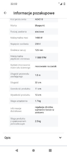 Zdjęcie oferty: Szlifierka kątowa