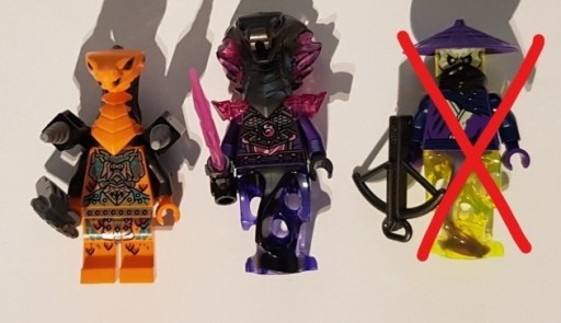 Zdjęcie oferty: Lego Ninjago figurki duch, ghost, wąż, cobra