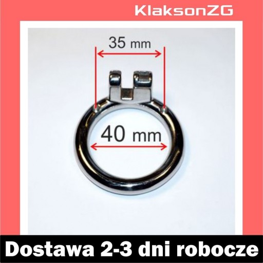 Zdjęcie oferty: Ring kolor Srebrny, obręcz do pas cnoty 40 mm