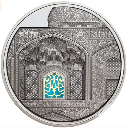 Zdjęcie oferty: Moneta Tiffany Art Isfahan 5 Oz Silver Coin