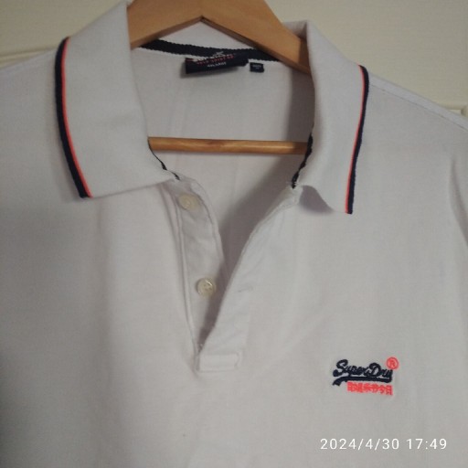 Zdjęcie oferty: Biała koszula polo , pachy 126, długość 78 cm 