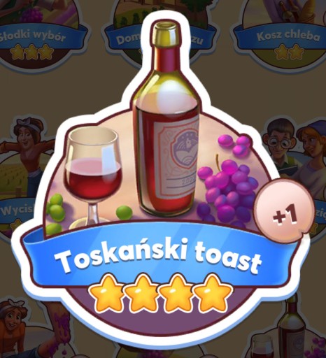 Zdjęcie oferty: Toskański Toast Coin Master naklejka