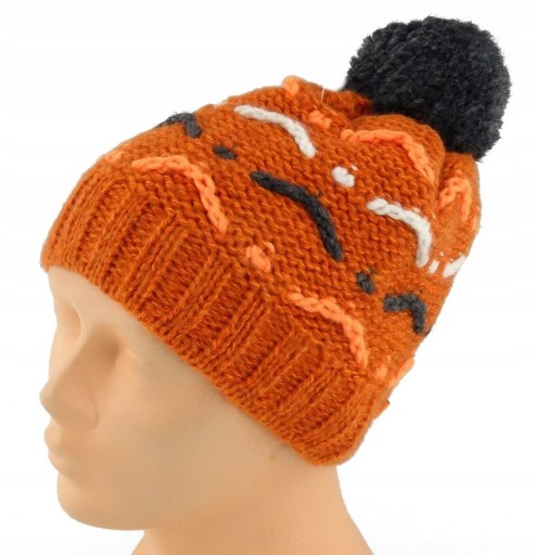Zdjęcie oferty: Czapka zimowa Akaz model 488 - pomarańczowa