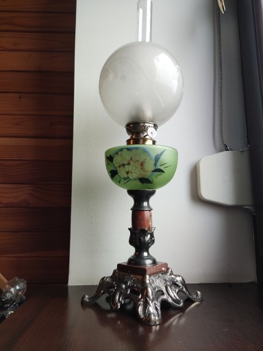 Zdjęcie oferty: Stara francuska lampa naftowa XIX w nr 43