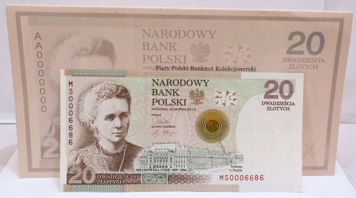 Zdjęcie oferty: 20 ZŁ ZŁOTYCH MARIA SKŁODOWSKA CURIE 0006686