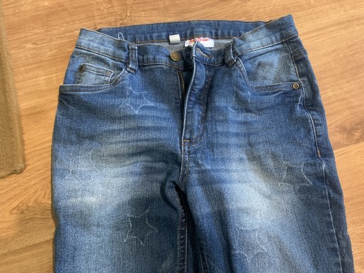 Zdjęcie oferty: Jeansy spodnie jeansowe dziewczęce 164 Bonprix