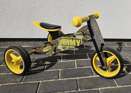 Zdjęcie oferty: Rowerek trójkołowy biegowy jeździk drewniany 2w1 Milly Mally