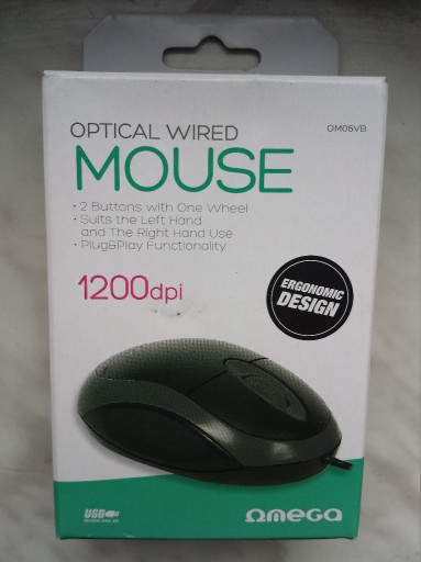 Zdjęcie oferty: Myszka optyczna Omega OM-06V CB-70225 1200DPI USB