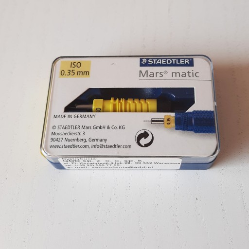 Zdjęcie oferty: wkład rapidograf Staedtler Mars matic 700 ISO 0.35