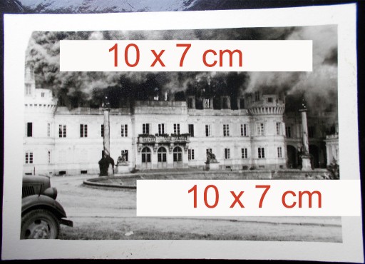 Zdjęcie oferty: Kozienice podpalony pałac II wojna okupacja 1939