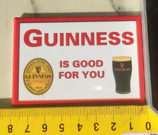 Zdjęcie oferty: Magnes na lodówkę piwo Guinness Irlandia promocja 