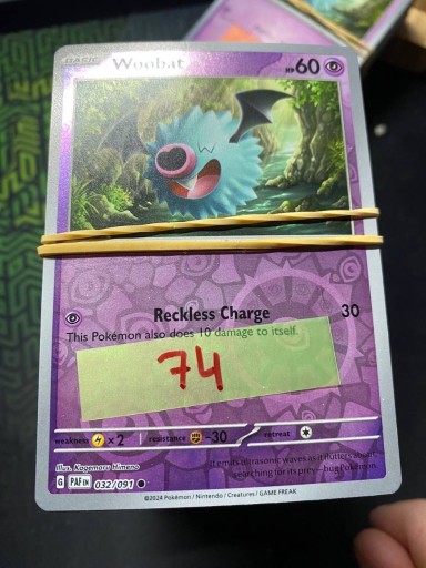 Zdjęcie oferty: Karty pokemon TCG Holo 74 kart (PAF)