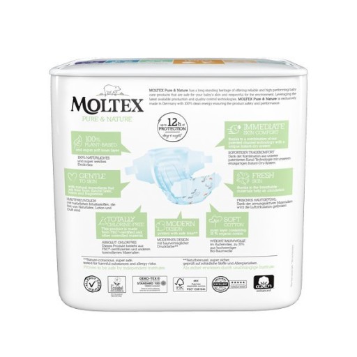 Pieluszki Moltex Eko rozmiar 3 4-9 kg 33 szt.