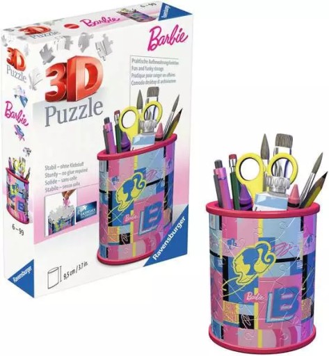 Puzzle 3D Ravensburger Przybornik Barbie
