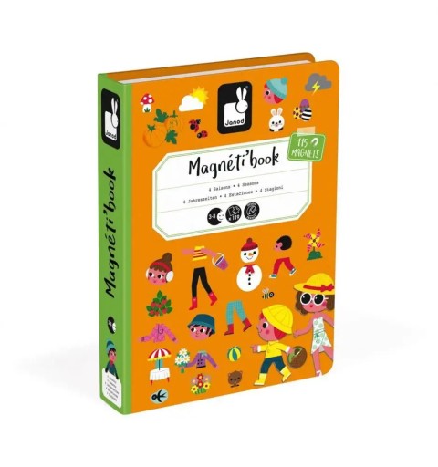 Magnetyczna układanka Pory Roku Magnetibook Janod 3+