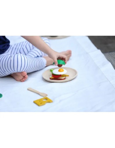 Plan Toys Śniadanie Na Talerzu, Drewniany Zestaw Do Zabawy, Plan Toys