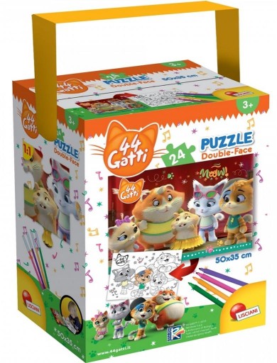 Puzzle z rączką 44 Koty 24 elementy 1
