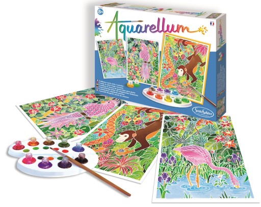 Zestaw do rysowania SentoSphere Aquarellum Zwierzęta z Amazonii