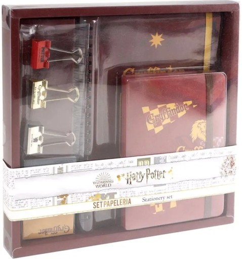 Zestaw Papierniczy Harry Potter Zeszyt Notes Klipsy Biurowe
