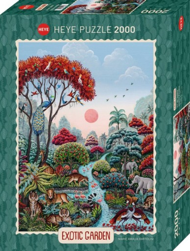 Puzzle Heye 2000 elementów Puzzle 2000 Egzotyczny ogród