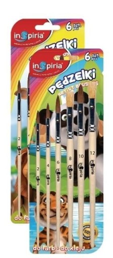 Pędzelki 6 szt. Inspiria 0617