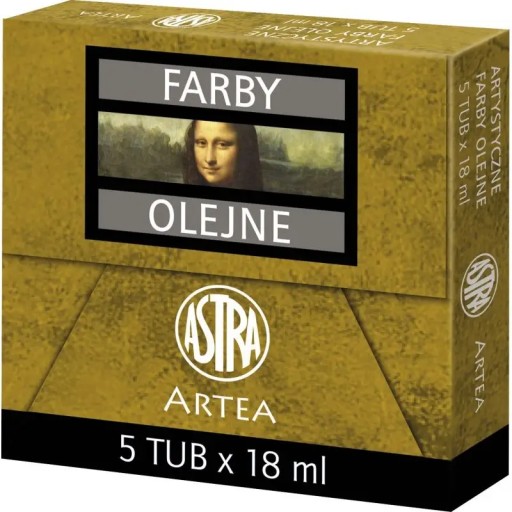 Farby olejne Astra żółty 1 szt. 18 ml