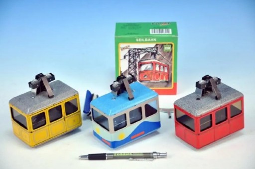 KOVAP Kolejka linowa z kluczykiem metalowa 10x7,5cm w pudełku Kovap