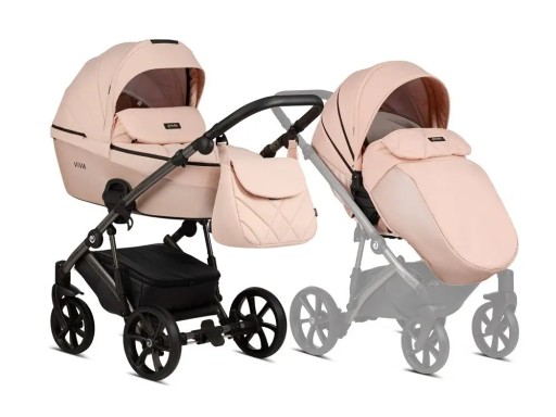 Tutis TUTIS Wózek spacerowy połączony Viva4 2w1 Luxury Rose Quartz