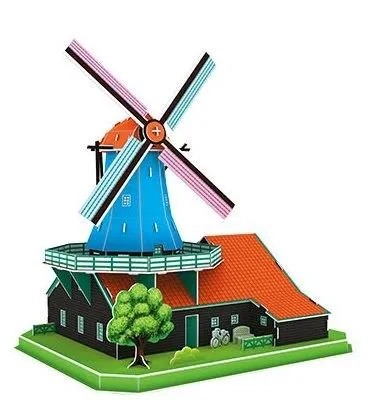 Puzzle 3D 71 el. Wiatrak holenderski Cubic Fun 20219