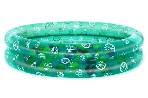 BASENIK ZIELONY 91X20CM + PIŁECZKI BESTWAY
