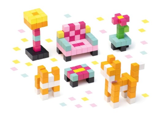 CUBIKA PIXELE 3D - KITTY FLAT MOZAIKA KLOCKI