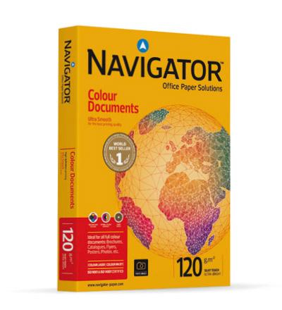 Papier ksero A4 120g NAVIGATOR DRUKARKI druk Kolorowy PREMIUM 250ark