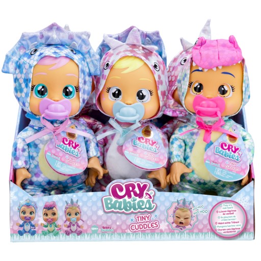CRY BABIES DINOS LALKA BOBAS PŁACZE PRZYTULANKA