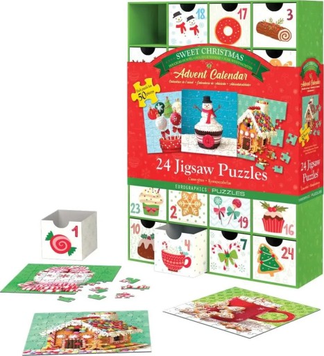 Puzzle Eurographics 1 elementów EUROGRAPHICS Kalendarz adwentowy 2022 puzzle Sweet Christmas 8924-5666