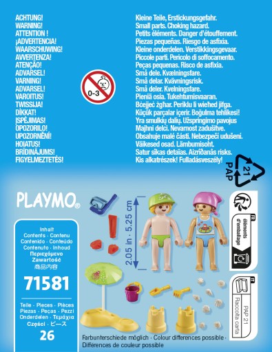PLAYMOBIL DZIECI I ZAMEK Z PIASKU (71581)