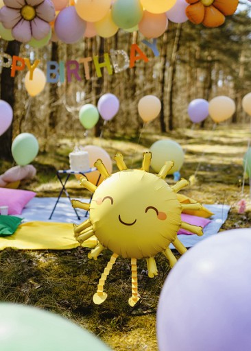 Balon Foliowy SŁONECZKO Słońce na Urodziny 91x77cm