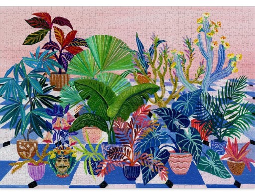 CLOUDBERRIES BACKYARD JIGSAW 1000 PIECES, COOL PUZZLES FOR ADULTS, GARDEN P