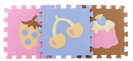 Lampy Piankowe puzzle 9 szt żywności