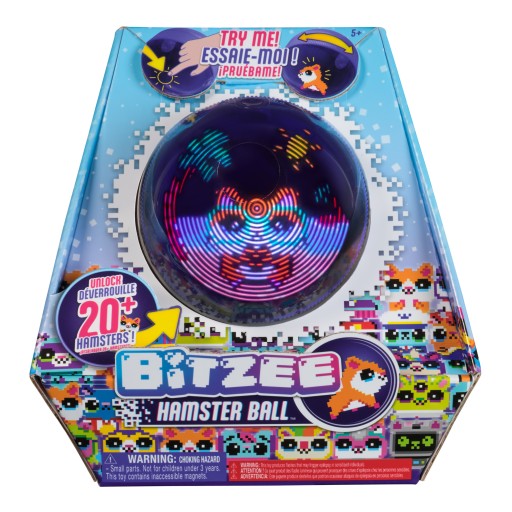 Zabawka interaktywna Spin Master Bitzee Hamster Ball fioletowy