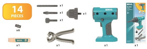 Zestaw BRIO BUILDER 34600 Wiertarka na baterie