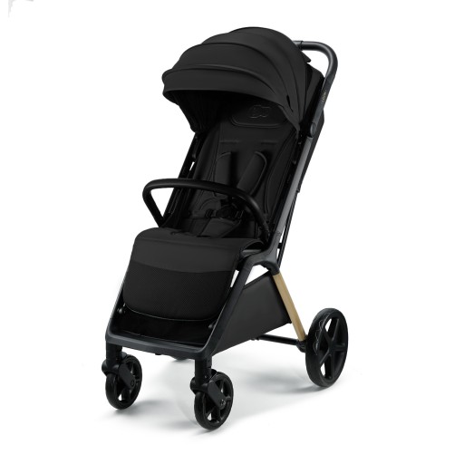 Wózek spacerowy Kinderkraft LOOM czarny aluminiowy automatyczne składanie
