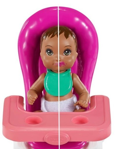 Barbie Opiekunka Miniurodziny Zestaw + Lalki GRP41