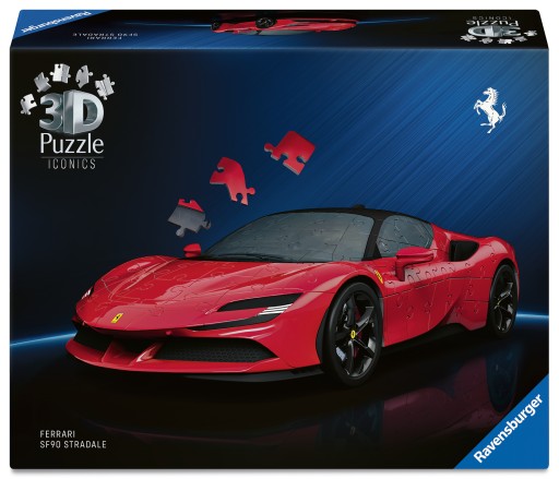 Puzzle 3D Ravensburger Ferrari SF 90 Stradale 163 el. plastikowe