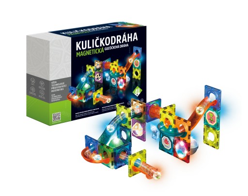Alltoys Tor kulkowy magnetyczny ze światłem 49 szt.