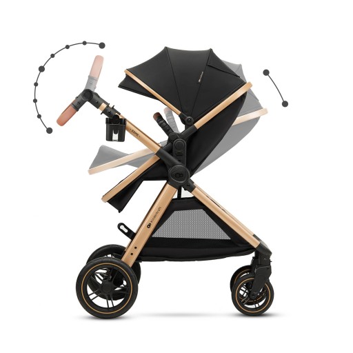 Wózek wielofunkcyjny dziecięcy Kinderkraft ESME 2w1 Pure Black