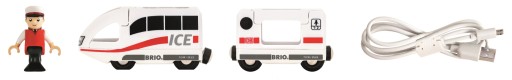 Pociąg na akumulator Brio ICE Rechargeable Train 36088