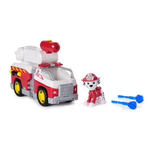 Psi Patrol Fire Rescue pojazd z figurką wóz strażacki Marshalla +pociski