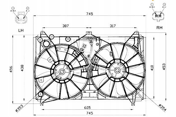 Nrf 47581 ventiliatorius, chlodzenie variklis, №1