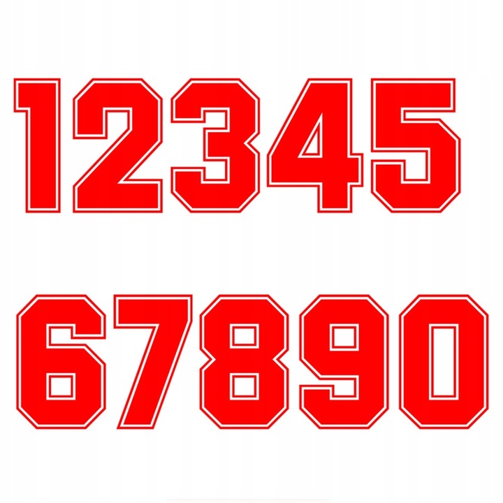 A1111 # numbers 0123456789 kask wyscigi etykiety