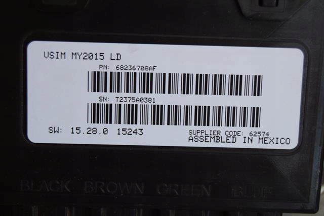 photo 1, Vadītāja modulis dodge charger 5.7 2015M-